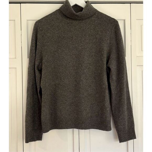 Apt. 9 100% Cashmere grey turtleneck sweater xlarge - Picture 3 of 9